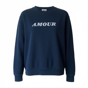 SANDRO PARIS Amour blue sweatshirt size Small